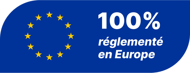 100% réglementé en Europe