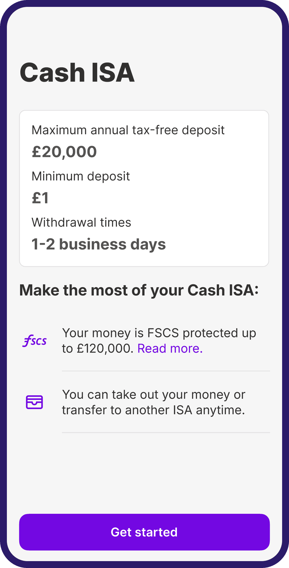 Cash ISA - FSCS updated 1st Dec